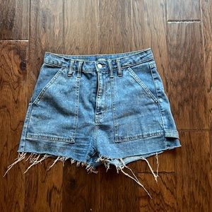 Blue jean shorts